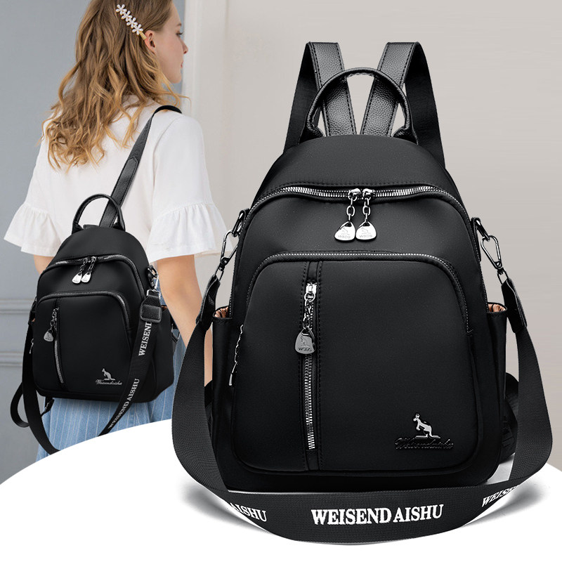 牛津布双肩包女包2026新款轻便大容量女士背包妈妈旅行旅游登山包