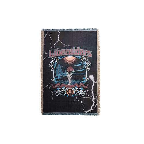 LIBERAIDERS DEAD ROSE THROW BLANKET 毛毯
