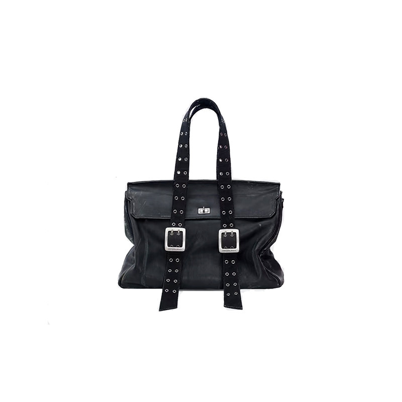Emotional world Punk Travel Bag (Medium) 牛皮通勤手提单肩包