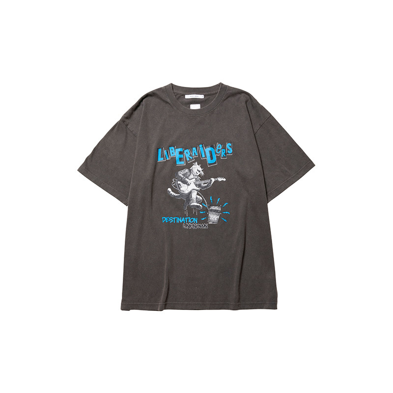 LIBERAIDERS POGO DANCE TEE 摇滚猫 短袖