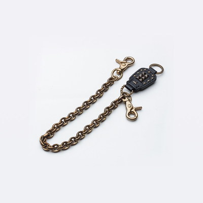 CALEE裤链搭配单品黄铜