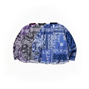 衬衫 LIBERAIDERS 腰果花拼接长袖 SHIRT BANDANA