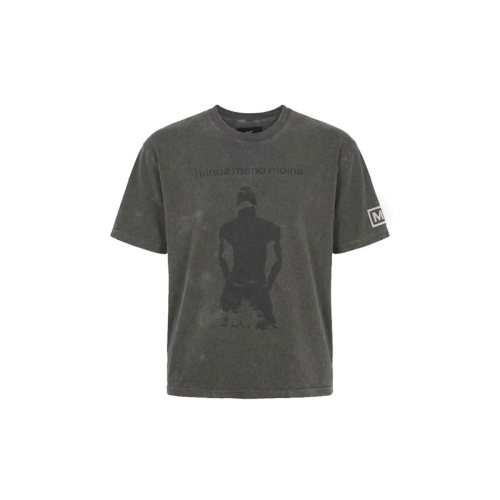 Minus Bootleg Tee(A MAN'S SHADOW)日产 十年水洗效果 乐队短tee
