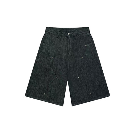Sense Embroidered NonFade Jorts Indigo 口袋刺绣 廓形短裤
