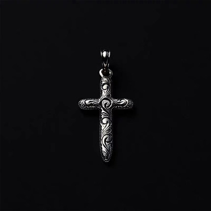 Antidote BuyersClub Cross Pendant 日本制 950银唐草十字吊坠