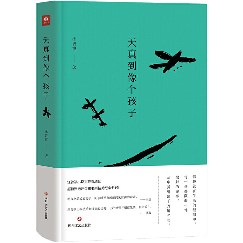正版现货 天真到像个孩子 汪曾祺著精装纪念版 收录了36篇经典小说 呈现汪老思想变化及散淡文风形成脉络现当代文学小说名家名作