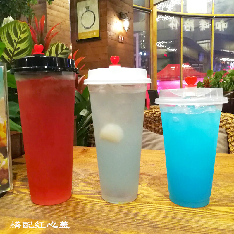 【高透】90口径特厚370/420/500/600/700ML一次性果汁奶茶塑料杯|msdalam kategori pinggan mangkuk, pinggan mangkuk pakai buang, cawan plastik - dari Buy2taobao.com untuk memberikan perkhidmatan ejen Taobao profesional membeli
