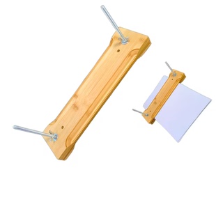 木质带槽压书器书夹长方形装订器带2颗螺丝的绑书配件装订夹板