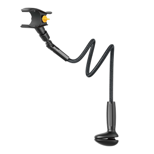 机乐堂 手机桌面支架夹持式加长版办公桌床头视频直播追剧拍摄通用夹子金属可调节旋转宿舍床边懒人创意支架