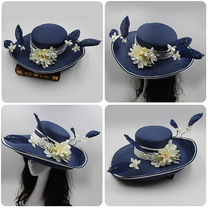 森系韩式新娘复古礼帽头饰法式蕾丝面纱结婚礼服发饰影楼拍照发饰