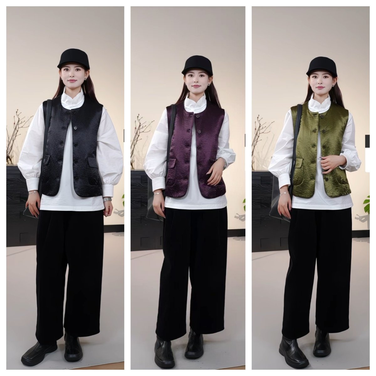 【晓雪心选】本本进口三醋酸内里夹羊毛马甲   1882399,女装/女士精品,上衣,淘宝优惠券,粉丝福利购,淘宝优惠卷