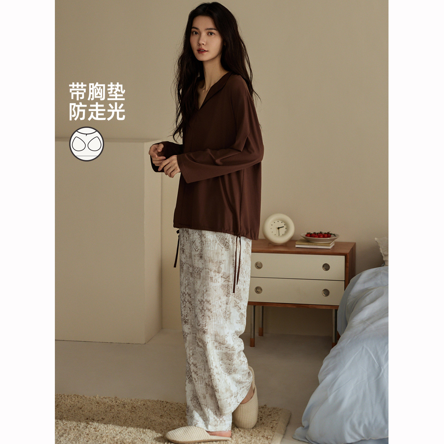 康汝雅春秋季拉架棉可外穿家居服