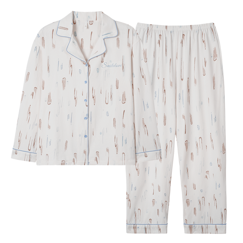 莱卡纯棉舒适亲肤可外穿女家居服