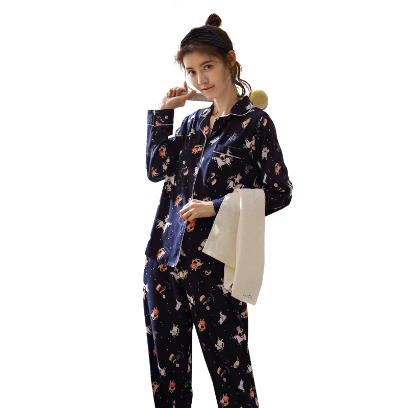 秋季开衫甜美风学生全棉家居服