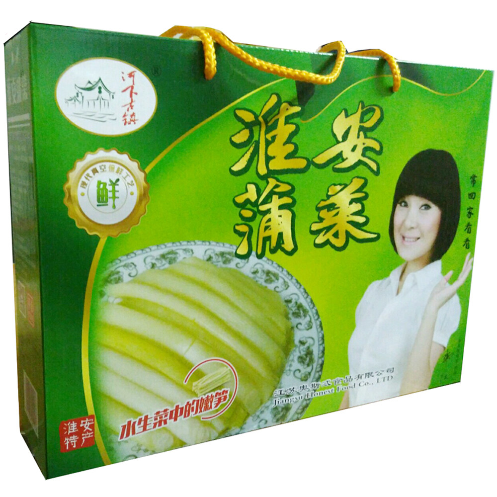 淮安蒲菜淮安特产野生蔬菜野菜蒲儿菜蒲笋淮安蒲菜400g*2礼盒装
