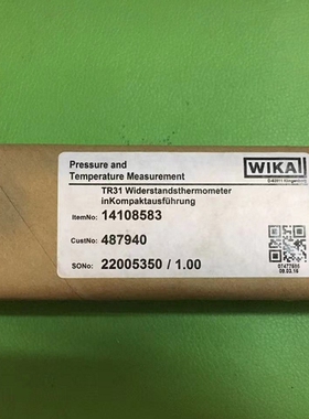 议价 WIKA TR31-3-Z-P P 14108583 487940 22005350/1.0温度压力