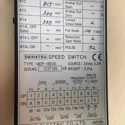 议价 DAIHATSU 速度开关 00853-001 MDP-REVD