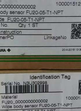 售前FU20-05-T1-NPT PH电极日本横河YOKOGAWA 100001504589