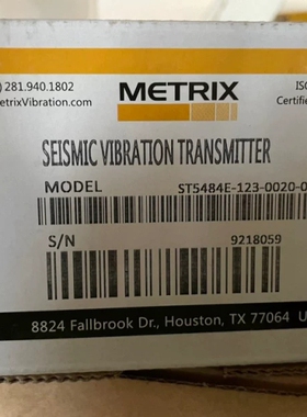 议价 全新美国METRIX迈确震动变送器ST5484E-123-0020-00