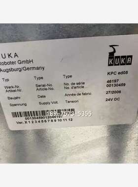 售前议价库卡C机器人主机 KPCED05 ，00-130-459 主板00-154-293