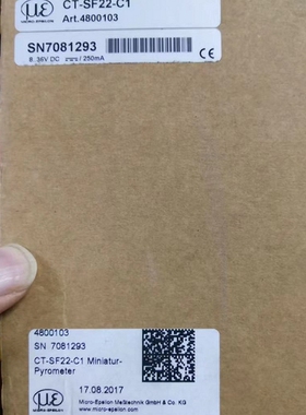议价 德国microepsilon米铱红外温度感测器CT-SF22-C1感测器