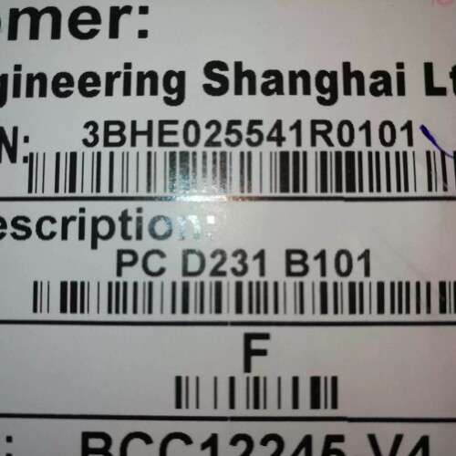议价 3BHE025541R0101 PC D231 B101 CCI控制板 3BHE025541R0101