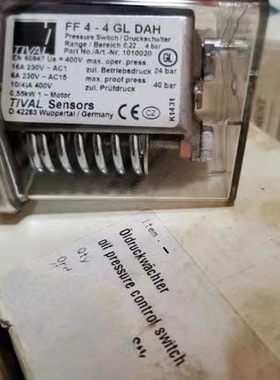 议价 全新德国TIVAL船用压力开关 FF4-16GL DAH/FF4-32GLDAH/FF4-