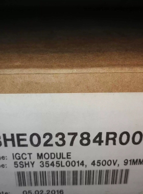 议价 3BHE023784R0001 IGCT 5SHY3545L0014 4500V 91mm 半导体控