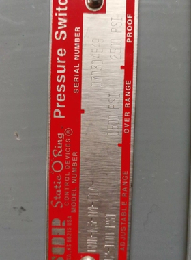 议价 6NN-K3-N4-F1A 12-100psi 开关 6nn-k3-n4-f1a