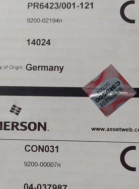 议价 EPRO感测器PR6426/000-030 CON21/916-120 9200-04011 9610-