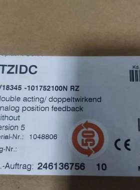 售前ABB阀门定位器V18345-101752100N RZ 246136756 TZIDC 104880