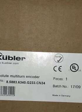 售前KUBIER库伯勒8.5883.6340.G223.CN34 编码器 正品