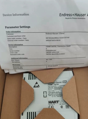 议价 iTEMP TMT82 E+H温度变送器TMT-4325/190 TMT82-BAA3CB1A1AA