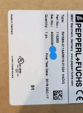 议价 原装P+F倍加福RVI58N-011AAR61N-01024 RVI50N-09BK0A3TN-01