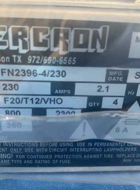 议价 MERCRON高压电源FN2396-4/230射频电源模组通风机电源控制电