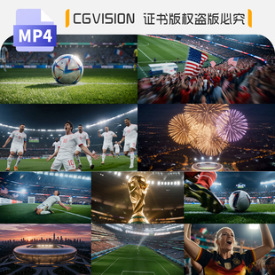 2026世界杯足球比赛精彩瞬间球迷庆祝快切混剪4K宣传片ai视频素材