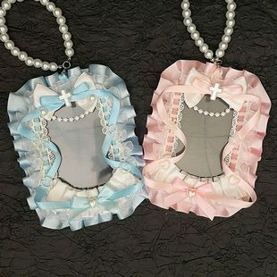 蕾丝卡套拍立得咕卡配原神小马宝莉小卡痛包diy材料挂件成品谷美