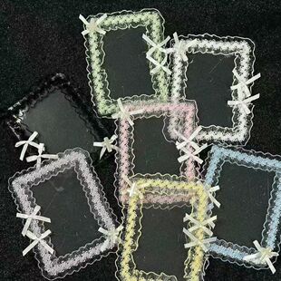 森系蕾丝卡套拍立得咕卡配原神小马宝莉小卡痛包三寸成品手作谷美