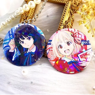 莉可丽丝同人谷子吧唧锦木千束井之上泷奈千泷cp58mm镭射周边徽章