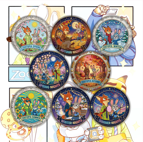 迪士尼朱迪尼克四季主题徽章