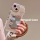 轻派镜面卡通ins小狗手腕挂绳适用苹果17promax手机壳iphone16新款 15pro女14日韩可爱13补妆12镜子11全包硬壳