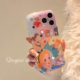 轻派ins贴钻卡通公主适用苹果17promax手机壳16可爱网红iphone15pro新款 14女13日韩风12双层全包11防摔硬壳