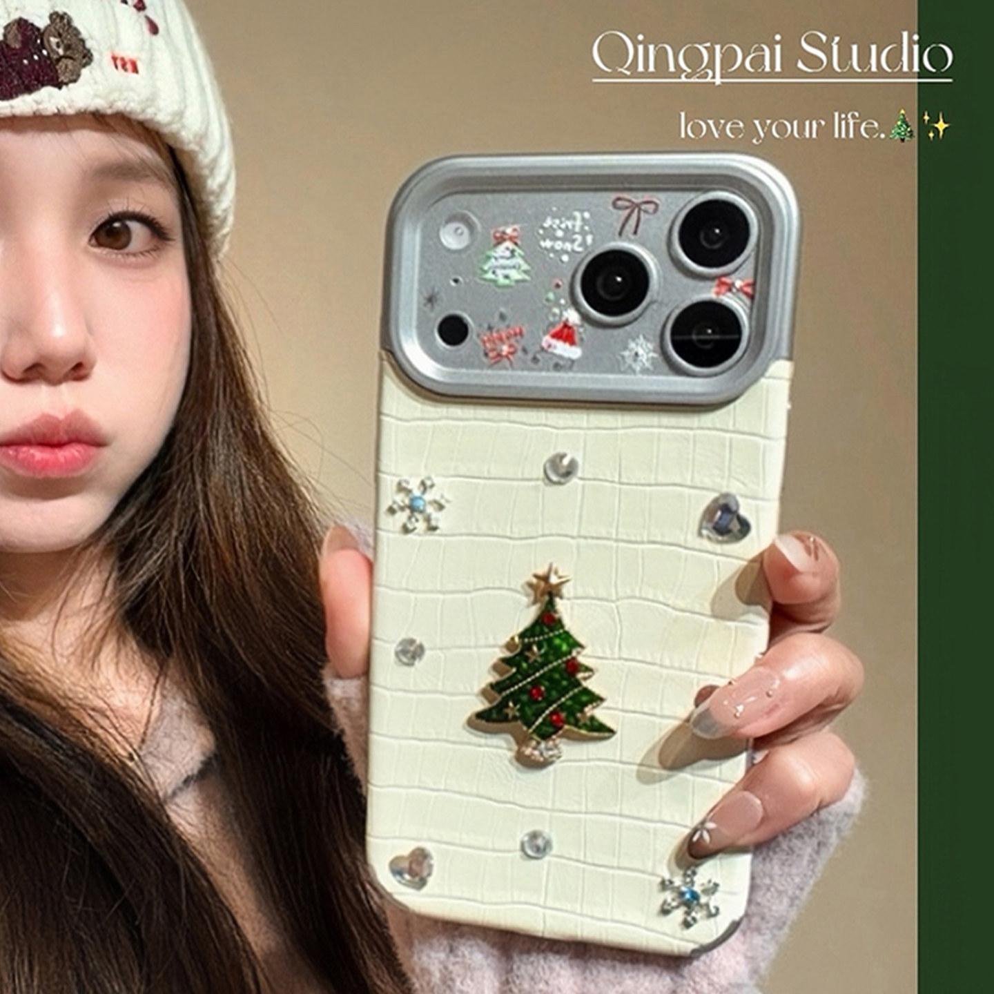 适用苹果手机壳ins简约纹理壳