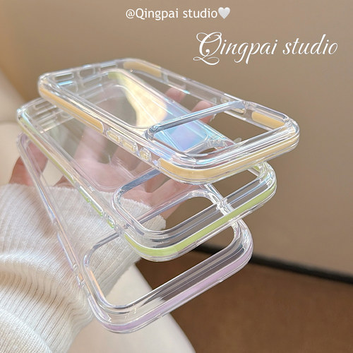 适用苹果手机壳透明ins简约高级