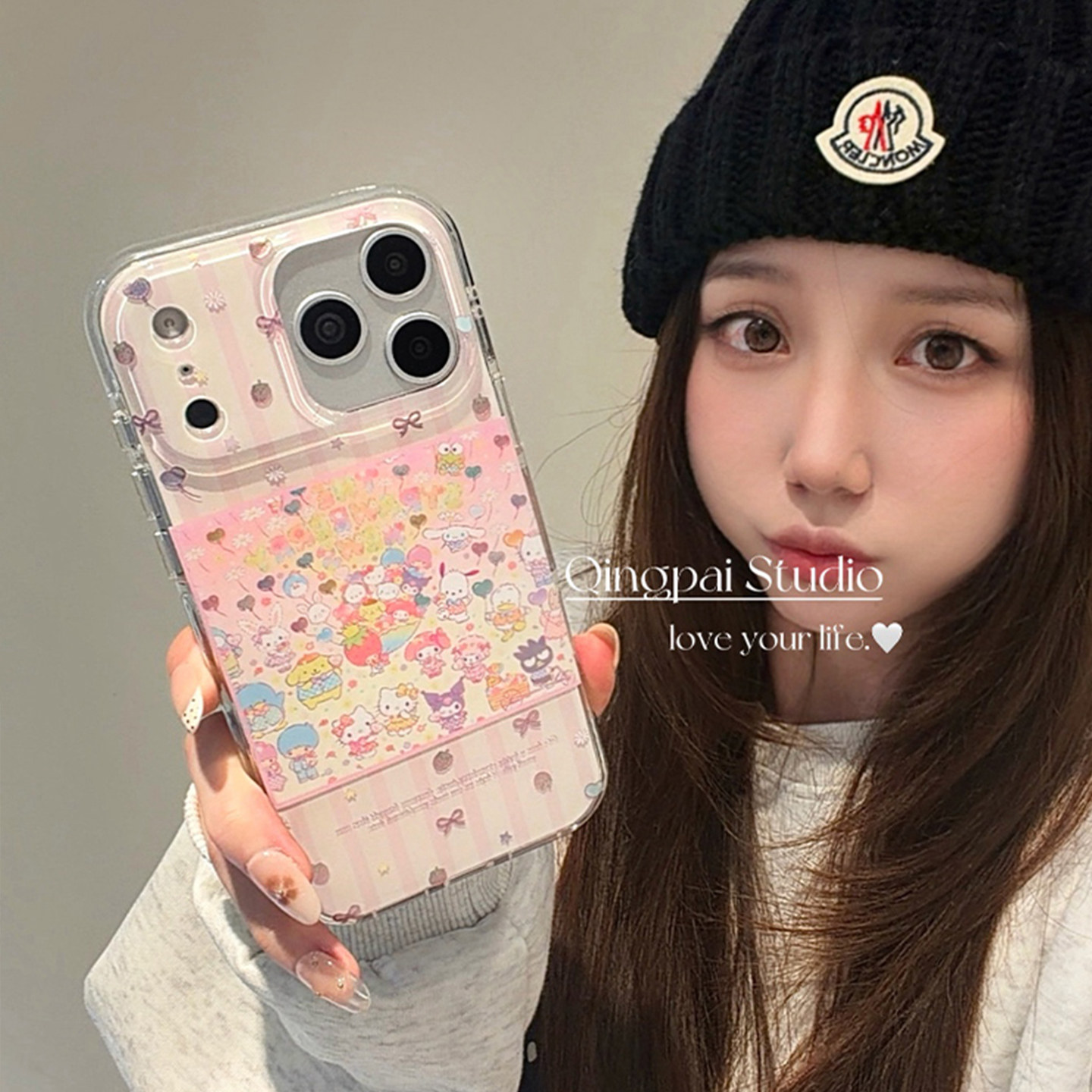 适用苹果手机壳日韩卡通可爱插画