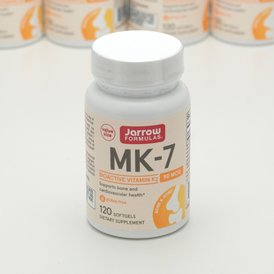 90微克 美国杰诺Jarrow 120粒VK Formulas天然维生素K2