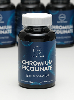 美国原装MRM吡啶甲酸铬元素200mcg100粒全素胶囊助碳水代谢28年01