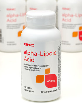 美国GNC硫辛酸600mg60粒K氧化剂