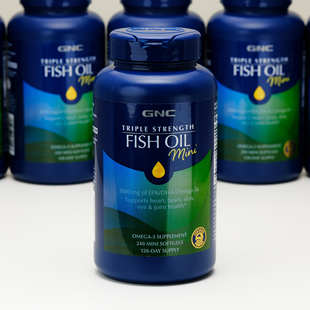 28年6月美国GNC三倍深海鱼油欧米茄omega3小颗粒mini迷你240粒