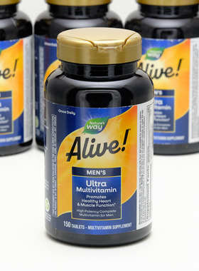 现货Nature's Way然萃维Alive男性优效完整复合维生素营养片150片
